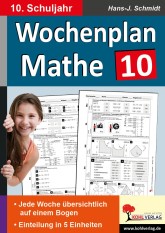Wochenplan 10. Mathe Unterrichtsmaterial Mathematik Kopiervorlagen vom Kohl Verlag