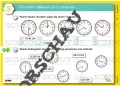 Differenzierte Übungskartei Uhrzeit - Mathe Arbeitsblätter zum downloaden